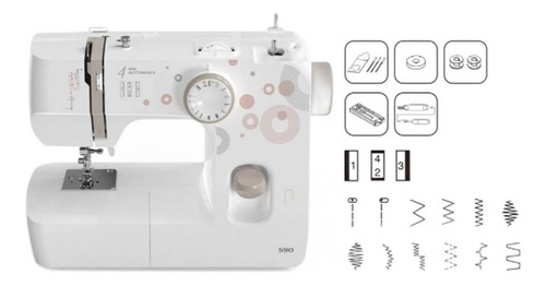 Imagen 2 de 3 de Maquina De Coser Telefunken Tlfco590 Multi-función - Ltc