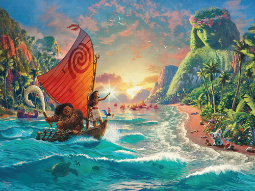 Rompecabezas Ceaco Thomas Kinkade Moana 500 Piezas