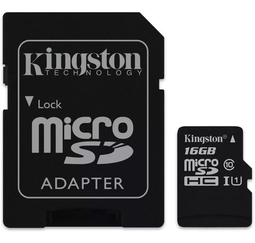 Memoria Micro Sdhc Con Adaptador 16gb Clase 10 Kingston