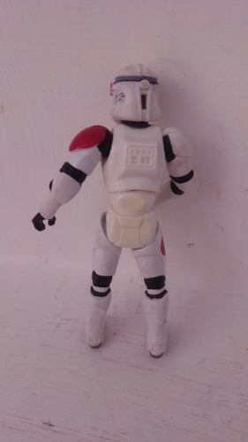 Star Wars Figura Trooper Con Arma The Clone Wars 2003 10cm (Usado)