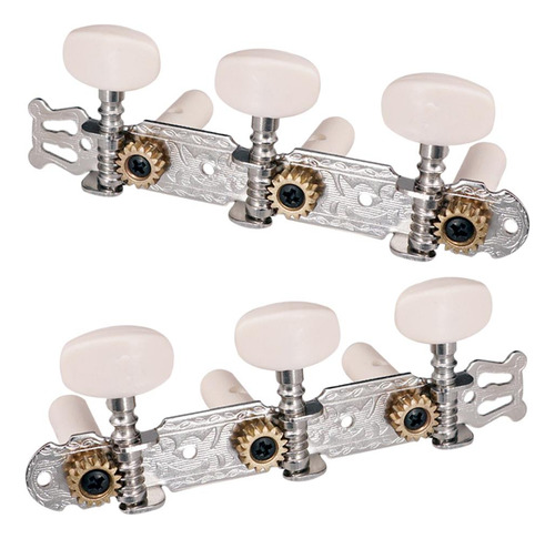 2 Piezas 3r3l Clavijas De Cuerda Cabeza De Afinación De De