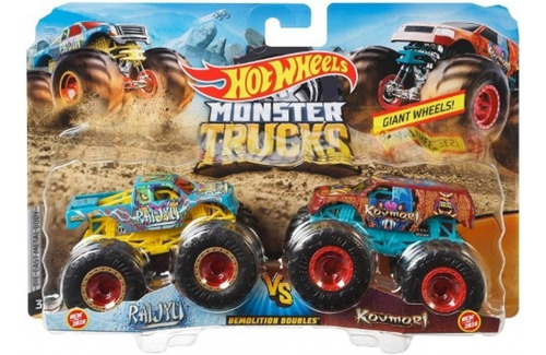 Hot Wheels - Monster Trucks 2-pack Surtido Escala 1:64