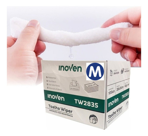 Pano Limpeza Toalha Multiuso Wiper Descartável Reutilizável Cor Branco