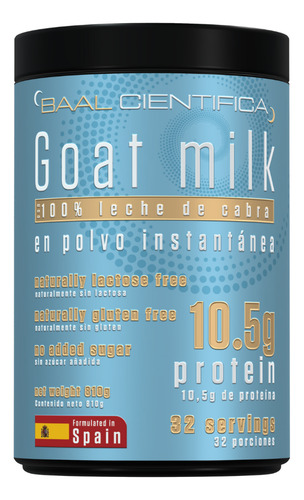Leche De Cabra En Polvo España Sin Lactosa 800gr Baal