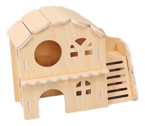 Casa Para Hámster, Accesorios De Jaula Hechos A Mano, Villa