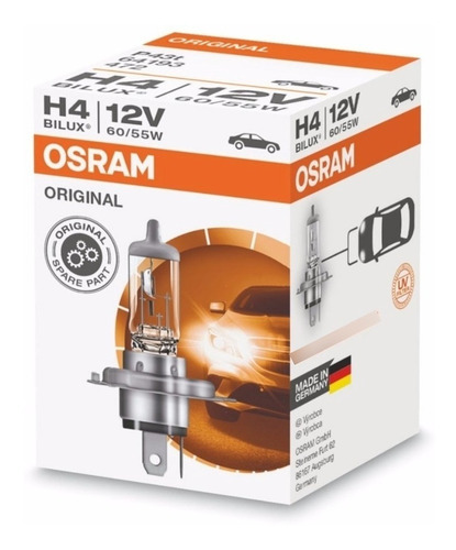 Lampara H4 12v 60/55w P43t Osram Halogena