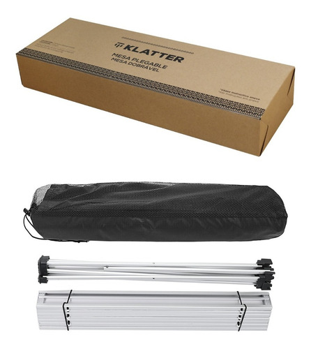 Mesa Plegable Camping Klatter Para Exteriores Con Bolso