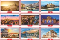 Comprar Vinilos Decorativos Egipto-italia-ny-inglaterra 130x70cm