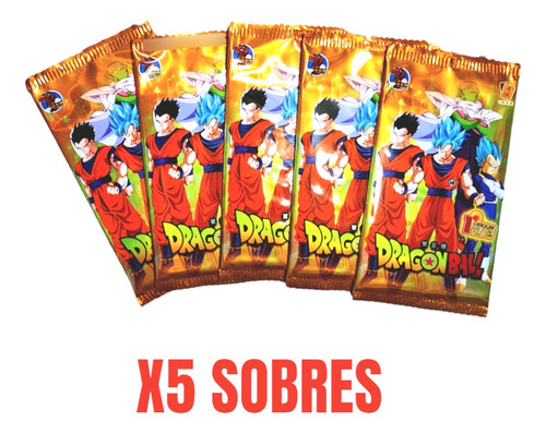 Pack De 3 Sobres De Cartas Dragón Ball Z Coleccionables