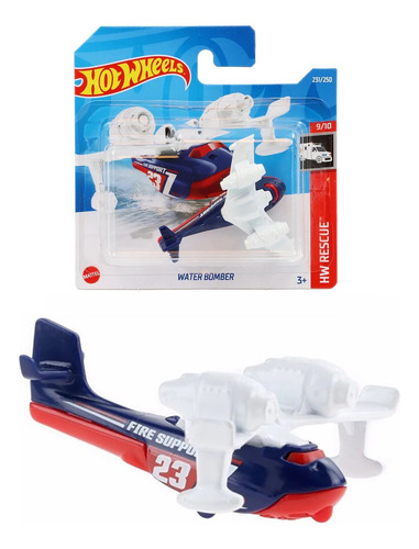 Water Bomber Hot Wheels Miniatura Avião Combate Incêndio