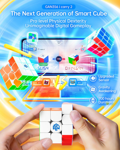 Cubo De Rubik Gan 356 I Carry 2 Inteligente Magnético 3x3 Estructura Gan Icarry 2 Uv