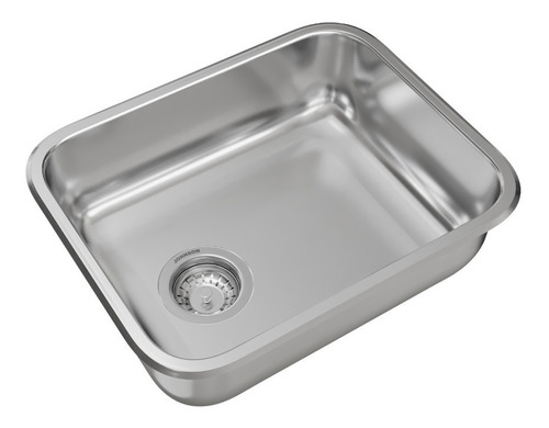 Pileta Cocina Simple Johnson Acero Bacha E44/18 Cestillo 