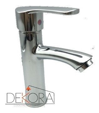 Llave Monomando Baño Lavatorio Lavamanos + Flexibles Dekora 