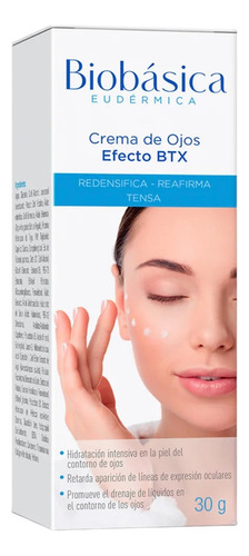Crema de Ojos Efecto Btx Hidratación y Reafirmación Para Todo Tipo de Piel Uso Día y Noche Biobásica 30 g