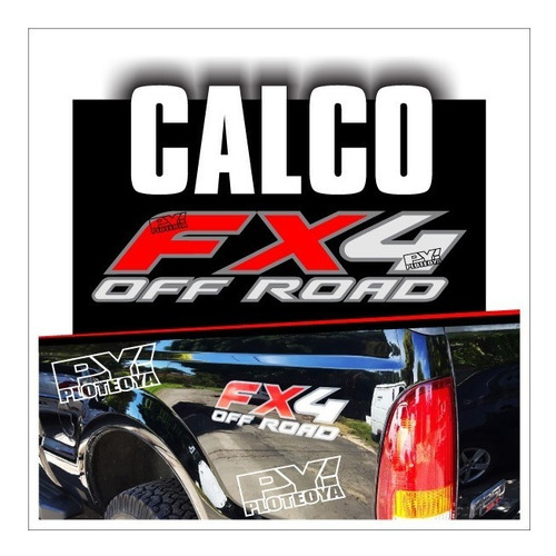 2 Calcos Fx4 Off Road Ford F100 F150 F250 - Ploteoya