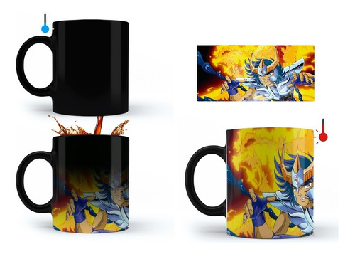 Taza Mágica(térmica) De Caballeros Del Zodiaco Ikki De Fenix