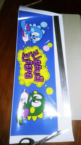 Imagen 3 de 4 de Vinilo Bubble Bobble Marquesina Arcade