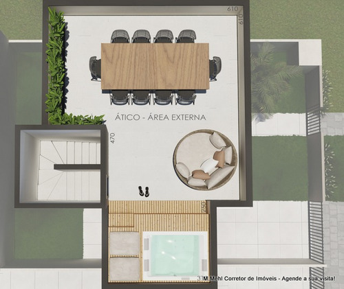 Imagem 18 de 21 de Sobrado Com 3 Dormitórios À Venda Com 141.71m² Por R$ 550.000,00 No Bairro Lindóia - Curitiba / Pr - M2li-rib1