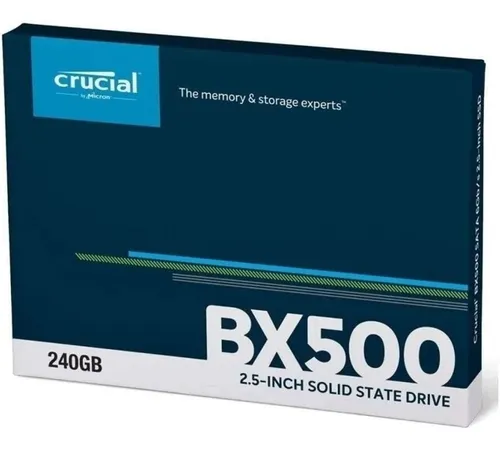 Crucial BX500 240 GB 3D NAND SATA SSD interno de 2,5