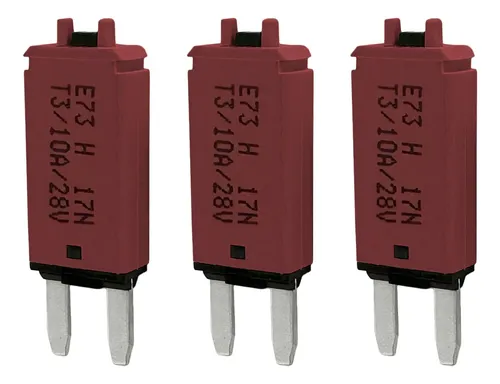 Mini Atm Interruptor De Circuito 10 Amperios Paquete De 3