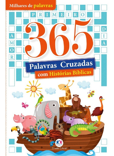 Livro Educativo 365 Palavras Cruzadas Com Histórias Bíblicas