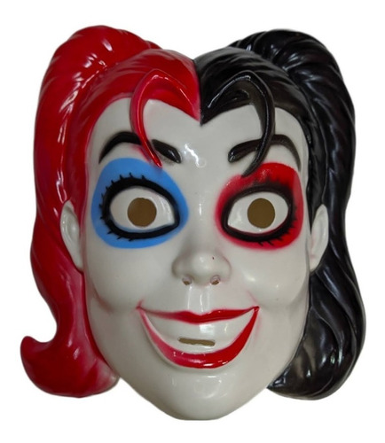 Mascara Careta Harley Quinn Plastico Duro Disfraz Halloween