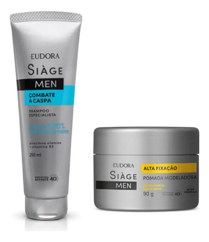Combo Siàge Men: Shampoo Anticaspa 250ml + Pomada