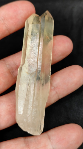 Punta Cuarzo Citrino Gemelo Tantrico Cristalina Y Definida