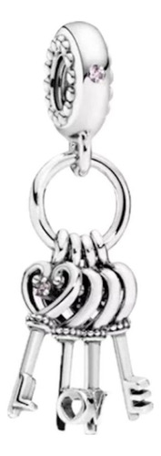 Charm Pandora Llaves Del Amor Love Plata Ale 925 Original