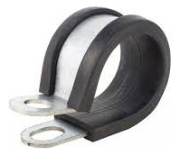 Abracadeira Com Borracha 12mm - Furo Paraf 8mm (b12)
