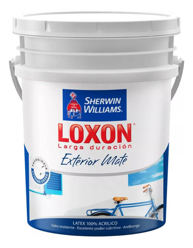 Pintura Latex Loxon Exterior Blanco X 1 Lts Sherwin Williams