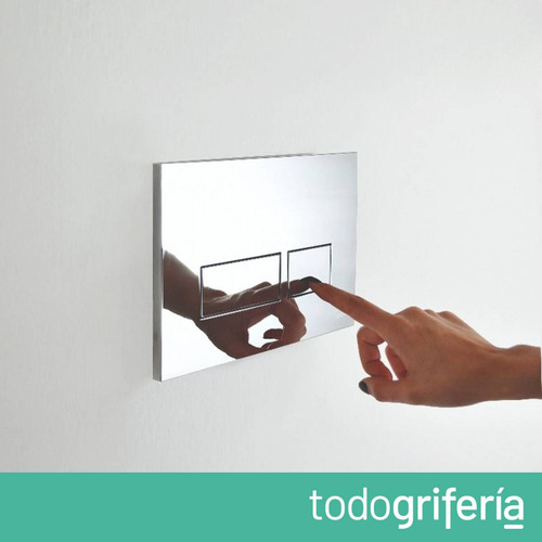 Tapa Tecla Rectangular Cromo Ferrum Chica Vta51
