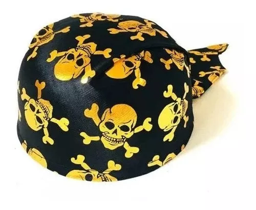 Chapéu Coquinho Pirata com Caveira e Bandana - Extra Festas