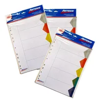 Comprar Separadores 5 Divisiones No Numero Pqt X5 Div. Pack X 3 Pqts