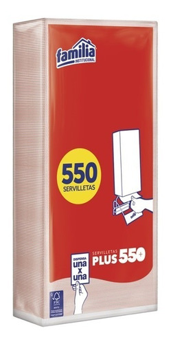 Servilleta Plus X 550 Und  Familia Institucional