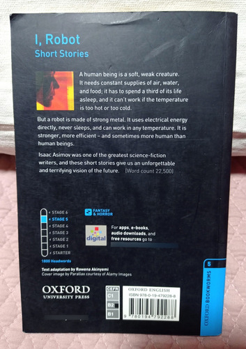 I, Robot Short Stories - Isaac Asimov - Oxford (Usado)