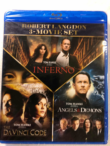 Inferno, El Código Da Vinci Y Ángeles Y Demonios - 3 Bluray