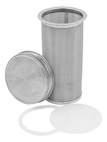 Filtro De 32oz Para Tarros Mason Con Tapa Y 2 Sellos De Sili