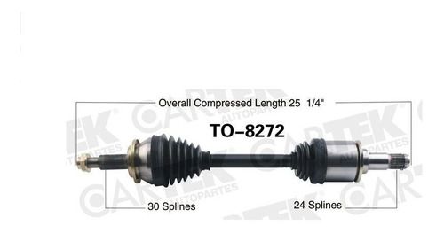 Flecha Delantera Izq Toyota Rav4 2010-2011-2012 V6 Gas 3.5