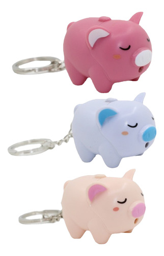 Llavero En Forma De Cerdito Con Forma De Bolsa De Regalo, 3