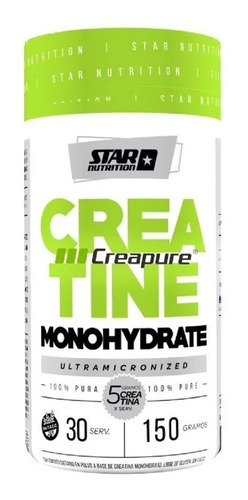 Creatina Creapure Star 150 Gr Monohidratada Ultramicronizada