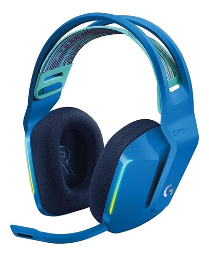 Headset Gamer Logitech G733 / Sem Fio / Lightspeed Com Led Azul
