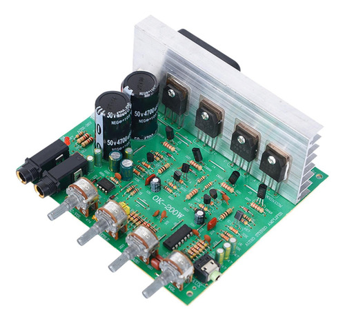 Placa Amplificadora Entrada De Micrófono 2.0 Canales Para