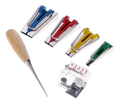 6pcs Accesorios De Tela Sesgo Conjunto Fabricante Set Para