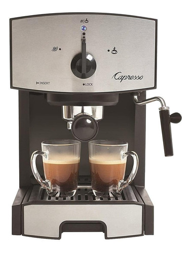 Cafetera Capresso EC50 117.05 automática acero inoxidable y negra expreso 110V