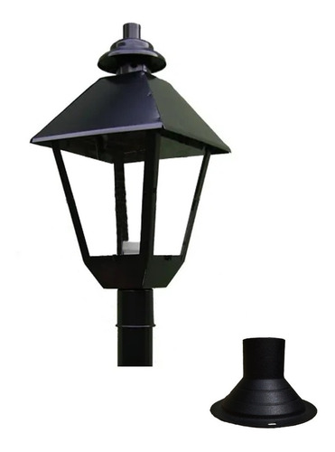 Pack X 2 Farol Jardin Para Pilar Incluye Base Pilar 831