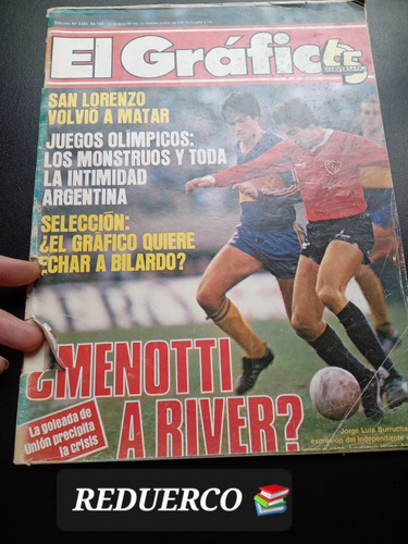 El Gráfico 3383 7/8/1984 Burruchaga Juego Olímpicos Sabatini