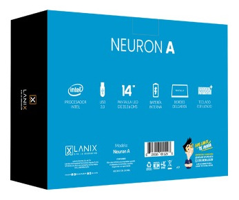 Laptop Lanix Al V9 N3350, 4gb Ram, 64gb Ssd, Windows 10 Negro