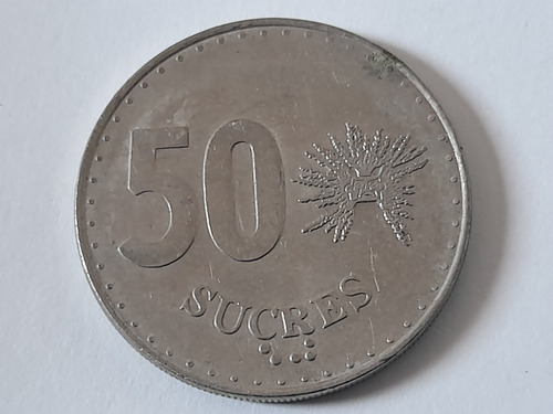 Moneda Ecuador 50 Se Sucres 1988(&1323 (Usado)