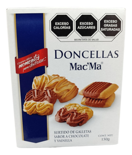 Doncellas Galleta 11 De 150g C/u Chocolate Vainilla Mac Ma